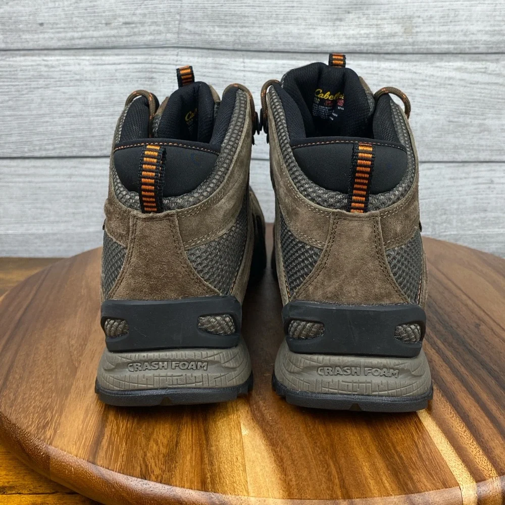 Cabelas 360 Mid Gore-Tex Vibram Hiking Boot Brown Leather Waterproof Men’s 13 D